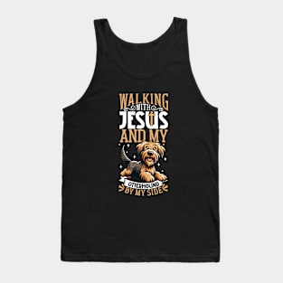 Jesus and dog - Otterhound Tank Top